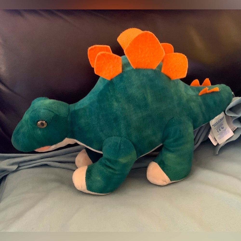 Build a Bear Build-A-Bear Stegosaurus Green & Orange Dino Plush Toy​​​